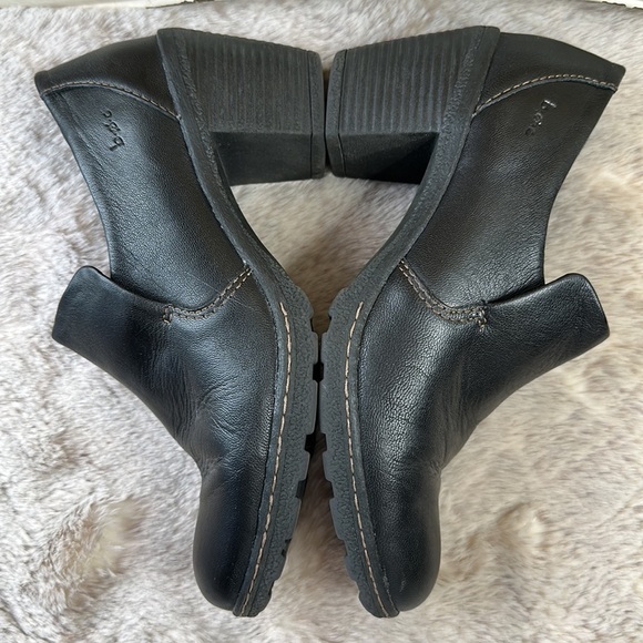 b.o.c. | Black Slip-On Stacked Heel Shoe - Picture 5 of 13